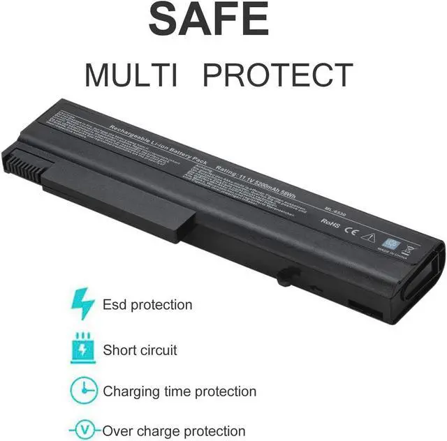 Alt view image 4 of 6 - Alipower Laptop Battery Compatible with HP ProBook 6550B 6455B 6730B 6735B 6530B, fits 482962-001 HSTNN-UB69 KU531AA TD06 TD09