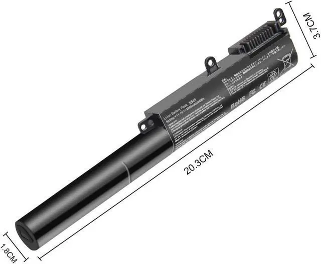 Alt view image 2 of 7 - Laptop Battery for X541 X541S x541N X541NA X541U X541UA X541SA X541SC X541UV X541SC R541N R541U R541UJ R541UA R541UV F541 F541U F541UA Series A31N1601 A31LP4Q
