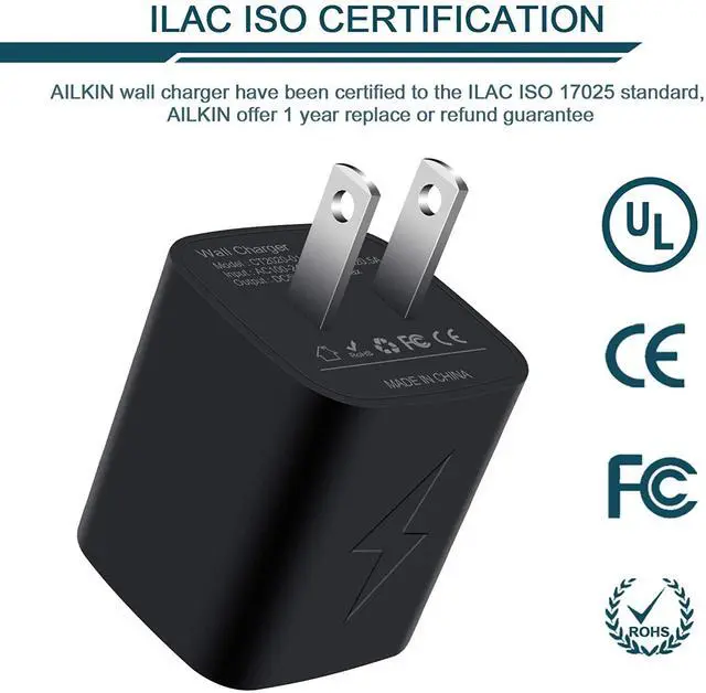 Alt view image 3 of 7 - Wall Charger Plug USB Charger Cube Ailkin 2.1A 2-Muti Port USB Adapter Power Plug Charging Station Box Base for iPhone 12/12Pro/11 Pro Max/X/8/7 iPad Samsung Phones and More USB Charging Block