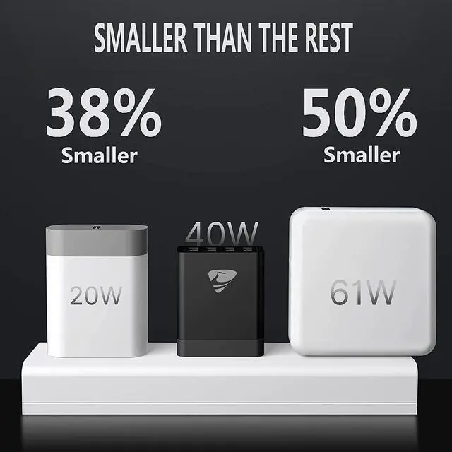Alt view image 5 of 7 - USB Wall Charger Block,Aioneus 40W 4-Port Charging Block,QC 3.0 Fast USB Wall Plug for iPhone 15/14 Max/XR/X/8/7/6,Tablets,Charging Cube with Galaxy/Note/Edge,LG,Nexus,HTC,Google Pixel,and More