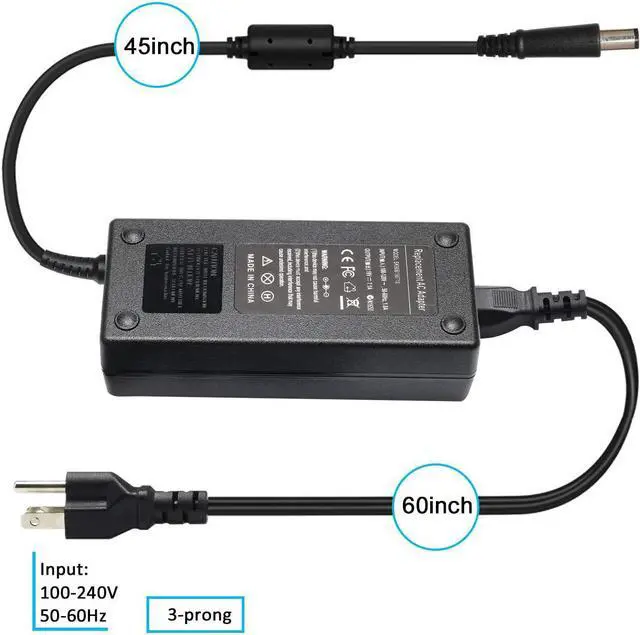 Alt view image 5 of 7 - New 19V 7.1A 135W AC Adapter Laptop Charger Compatible with HP 391174-001 384023 481420-001 DC7800 DC7900 Compaq Elite 8000 8200 8300 Notebook [7.4mm5.0mm]