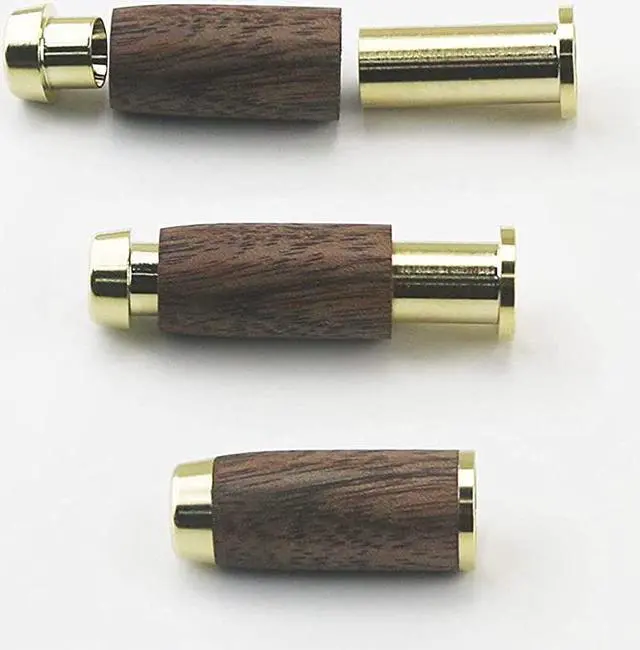 Alt view image 7 of 7 - 4.4mm Male to 4.4mm Female Balanced Headphone Audio Adapter Cable Extension Cord 8 Cores 6N OCC Copper Single Crystal Silver Plated Wire Walnut Wood Shell 4.9ft