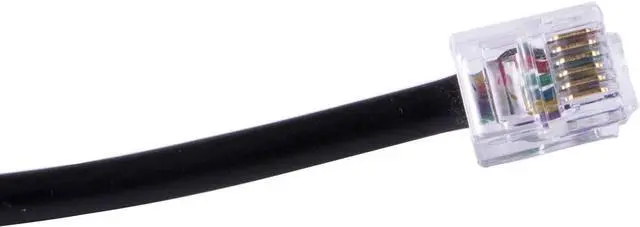Alt view image 2 of 3 - RJ12 6p6c Female to Male Telephone Panel Mount LAN Network Ethernet Extension Cable 15cm