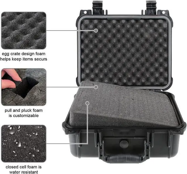 Alt view image 12 of 20 - Olympia 13.47 Waterproof Hard Case with DIY Customizable Foam Fit use of Gear Equiment Camera and so on