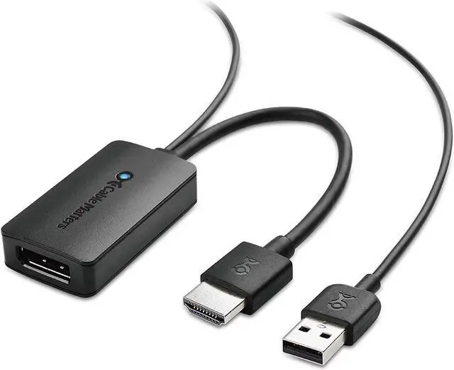 Alt view image 8 of 17 - Uni-Directional HDMI to DisplayPort Adapter for Desktop and Laptop Computers (HDMI 2.0 to DisplayPort 1.2) with 4K 60Hz Video Resolution - Not Compatible with PS5 or Xbox Series X/S