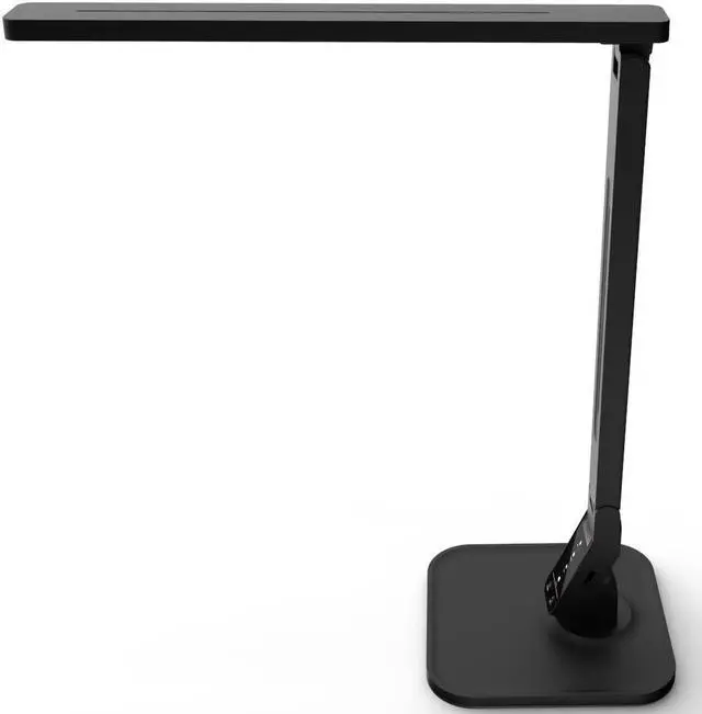 Main image of Lampat Dimmable LED Desk Lamp, 4 Lighting Modes (Reading/Studying/Relaxation/Bedtime), 5-Level Dimmer, Touch-Sensitive Control Panel, 1-Hour Auto Timer, 5V/1A USB Charging Port, Piano Black