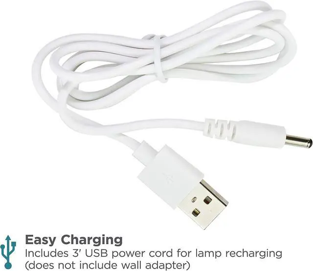 Alt view image 6 of 7 - PureOptics LED VLED1819-BD Battery LED Desk Lamp, Dimmable with Adjustable Color Temperature, 4 Hour Battery Life, Rechargeable, Eco Friendly, White