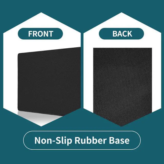 Alt view image 4 of 5 - Xiaogan Large Gaming Mouse Pad with Non-Slip Rubber Base,Stitched Edge,Desk mat for Laptop,Computer & PC, Wristing Pad for Gamer,Office & Home,Classic Black XL