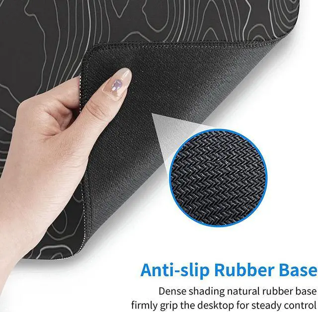 Alt view image 13 of 14 - Topographic Contour Gaming Mouse Pad Large XL Long Extended Pads Big Mousepad Keyboard Mouse Mat Desk Pad Home Office Decor Accessories for Computer Pc Laptop