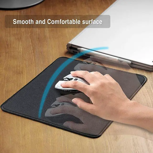 Alt view image 5 of 7 - Zhithink 17 Pcs Computer Mouse Pad, Non-Slip Rubber Base and Textured Stitched Edge Mousepads,Mouse Pad Pack for Office and Home,10.2x8.2 Inches,3 mm Thickness