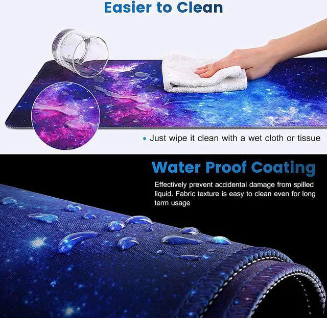 Alt view image 5 of 6 - Gaming Mouse Pad Large Mouse Pad XL 31. 5x11.8in Big Extended Computer Keyboard Mouse Mat Desk Pad for Laptop with Stitched Edges Waterproof Mousepad for Gamer Home&Office