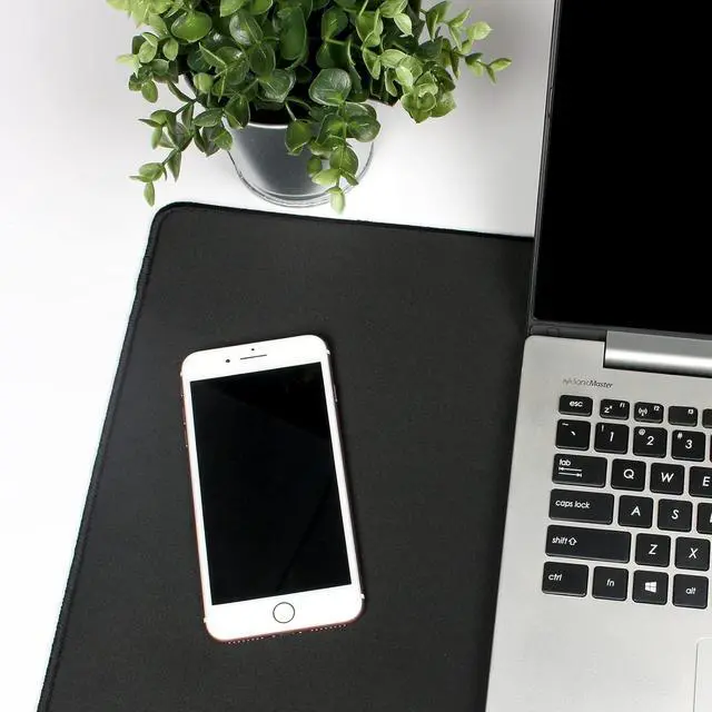 Alt view image 7 of 7 - Large Mouse Pad 36x17 in Gaming Mouse Mat Waterproof and Non-Slip Desktop Pad for Computer Keyboard Black XL