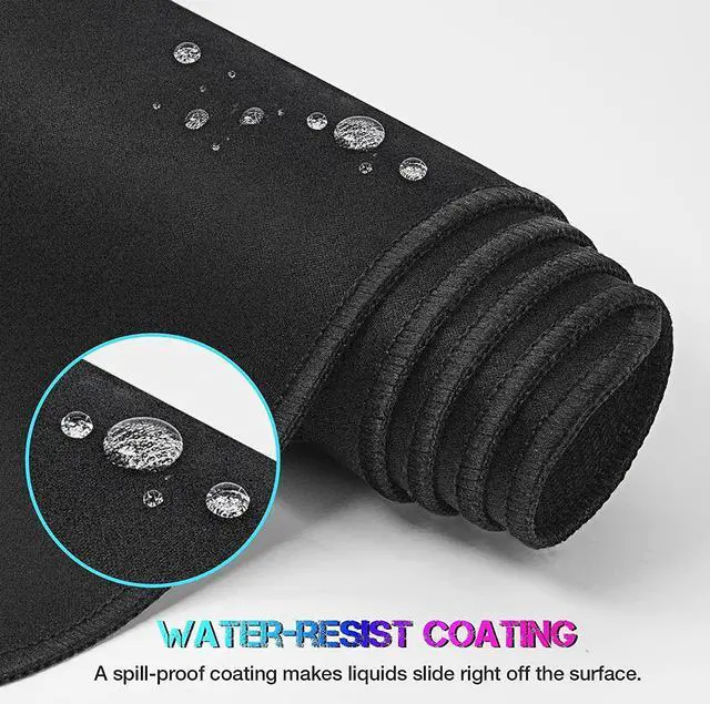 Alt view image 4 of 7 - ETZ Large Gaming Mouse Pad 31.5 x 11.8 × 0.12 in,with Stitched Edges,Extended Mousepad,Durable Non-Slip Natural Rubber Base,Washable Keyboard Pad, (Black Mouse Pad (80 * 30)-XIU)