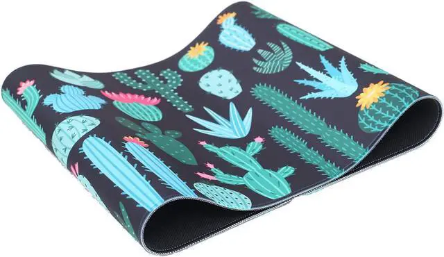 Alt view image 11 of 12 - Large Gaming Mouse pad Cactus Keyboard XL Large Gaming mousepads Desk mat 35.4  15.7x1.5 inch Computer Mouse pad Large Desktop Mouse pad Specially Designed for Game Surface / Office Durable Edge