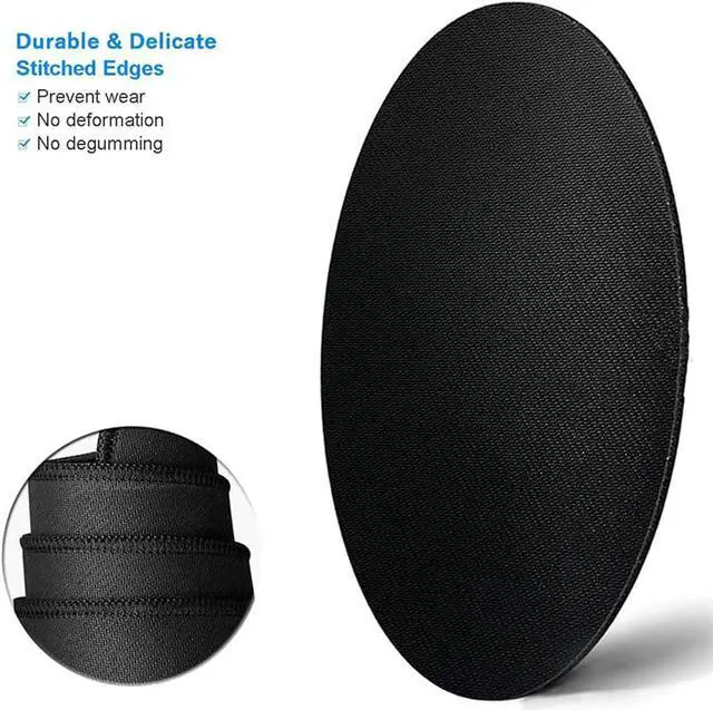 Alt view image 3 of 7 - Cute Mouse Pad Round Mandala Mouse Mat with Design Non-Slip Rubber Base Mousepad with Stitched Edge Waterproof Women Small Size 7.9 x 7.9 Inch Pretty Mandala