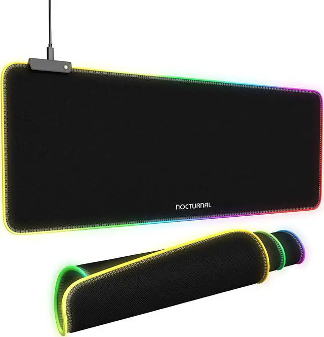 Alt view image 7 of 12 - RGB Gaming Mouse Pad Large Mouse Pad Mousepad Gaming XXL Mouse Pad 31.5x11.8 Keyboard and Mouse Pad RGB Mouse Pad Mouse Pad XL LED Mouse Pad Gaming Desk Pad 13 Lighting Modes Keyboard Mat