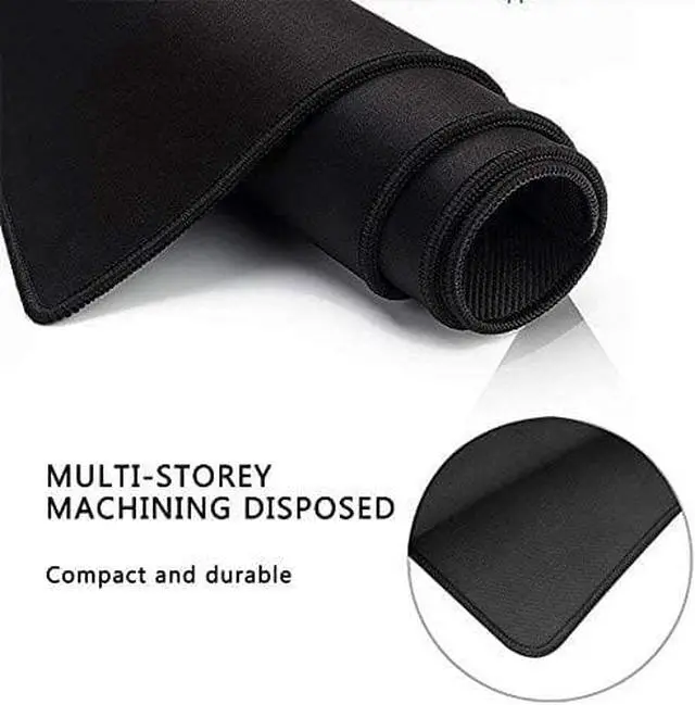 Alt view image 5 of 7 - Extra Large Gaming Mouse Pads/Extended Protective Office Desk Mouse Mat Non-Slip Professional Precision Tracking Surface (23.6 x 11.8) for PC Computer Laptop(60x30 Black001)