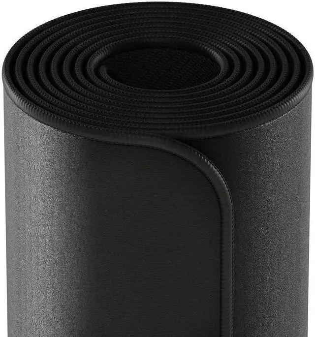 Alt view image 5 of 6 - 3XL Extended Gaming Mouse Mat/Pad - Large, Wide (3XL Extended) Black Cloth Mousepad, Stitched Edges | 24"x48" (G-3XL)