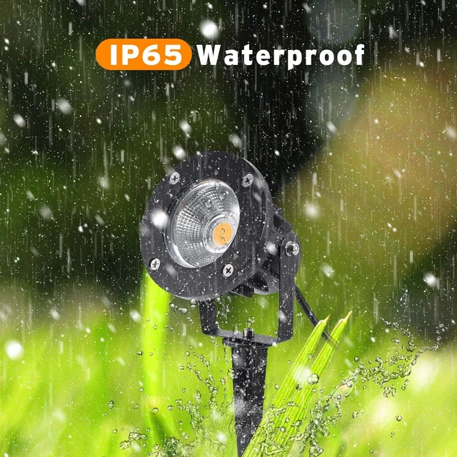 Alt view image 4 of 6 - Led Landscape Light High Power 18W ,120V AC ,Warm White Waterproof Landscape Spotlights for Yard,Patio,Lawn, Wall, Flood,Driveway (2 Packs)