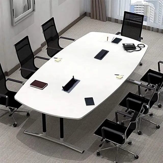 Alt view image 6 of 6 - Tabletop Brush Connectivity Box Outlet with Socket HDMI LAN VGA Power for Desktop Conference