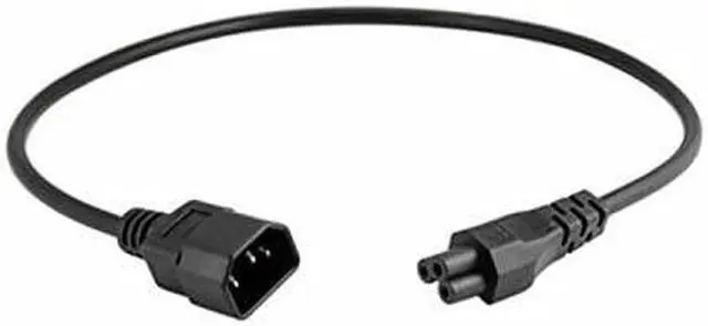 Alt view image 3 of 7 - Tops C14 to C5 Power Plug Cable IEC 320 C14 Male to C5 Female Adapter Cable Universal Power Adapter IEC 320 C14 to C5 Adapter Converter C5 to C14 AC Power Cable 3 Pin IEC320 C14 Connector (1ft)