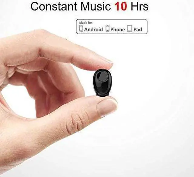 Alt view image 2 of 7 - Bluetooth Earbud 10 Hrs Playtime Single Wireless Earphone Mini Bluetooth Headset Hands-free Car Headphone Cell Phone Bluetooth Earpiece for iPhone Samsung Android Phones PC TV Audiobook