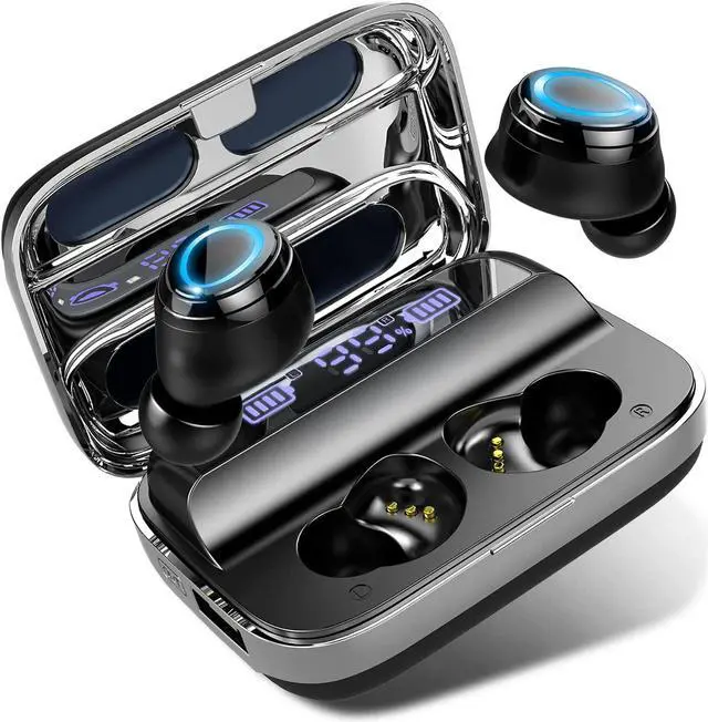 Main image of Donerton Wireless Earbuds, Wireless 5.3 Headphones 140 Hours Playtime Earphones with Charging Case, in Ear Headset IP7 Waterproof Earbud Noise Cancelling Microphone, LCD Display, for Sports/Working