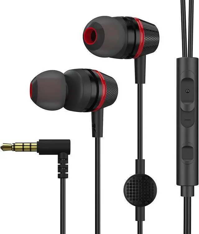Main image of 1Mii Wired Earbuds with Microphone & Volume Control, in-Ear Headphones Magnetic with Deep Bass, Noise Isolating, High Sound Quality Earphones with 3.5mm Jack for Phone, Android, PC, iPad, MP3(Black)