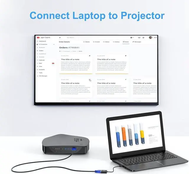 Alt view image 5 of 7 - HDMI to VGA Adapter Converter 5-Pack (Male to Female) for Computer Desktop Laptop PC Monitor Projector HDTV Chromebook Raspberry Pi Roku Xbox and More - Black