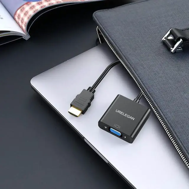 Alt view image 4 of 7 - HDMI to VGA 5-Pack HDMI to VGA Adapter Cable (Male to Female) 1080P Cord for Computer Desktop Laptop PC Monitor Projector HDTV Chromebook Raspberry Pi Roku Xbox and More