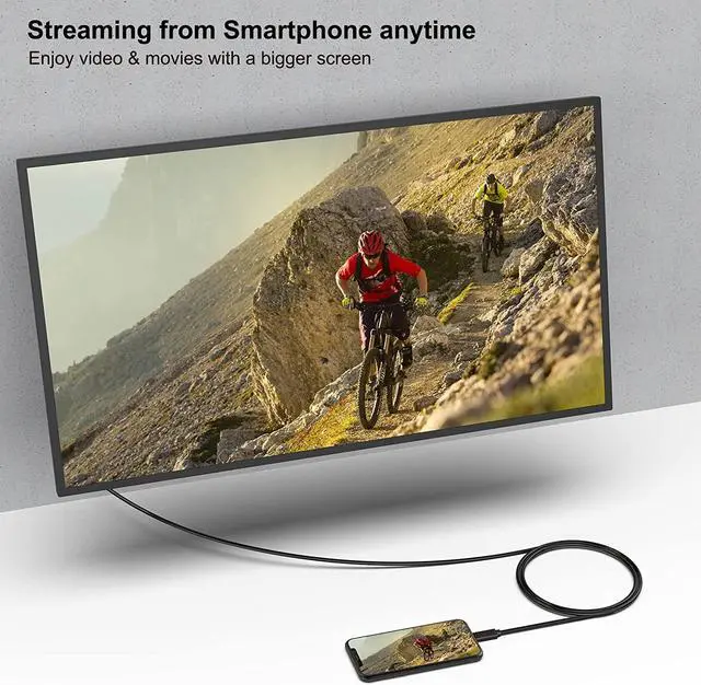 Alt view image 3 of 7 - USB C to VGA 3 Feet Cable USB Type-C to VGA Cable [Thunderbolt 3/4 Compatible] with iPhone 15 Pro/Max MacBook Pro/Air 2023 iPad Pro iMac S23 XPS 17 Surface Book 3 and More