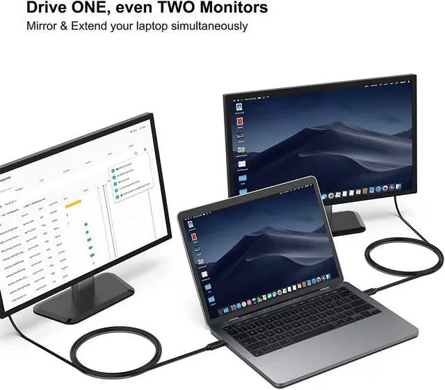 Alt view image 4 of 7 - USB C to VGA 3 Feet Cable USB Type-C to VGA Cable [Thunderbolt 3/4 Compatible] with iPhone 15 Pro/Max MacBook Pro/Air 2023 iPad Pro iMac S23 XPS 17 Surface Book 3 and More