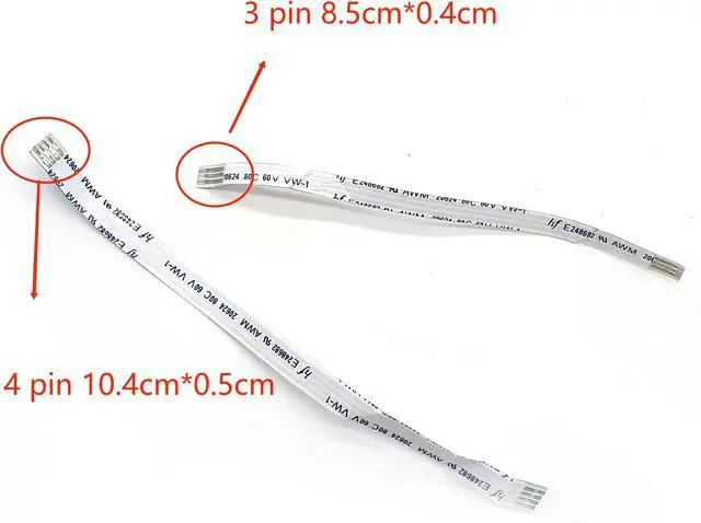 Alt view image 2 of 4 - 1 Set Sensor Cable 4Pin Length 10.4cm 3 Pin Length 8.5cm Fits Forhp- 8600 Plus  8610 8650 8660 8630 8100 276DW 251DW 8620