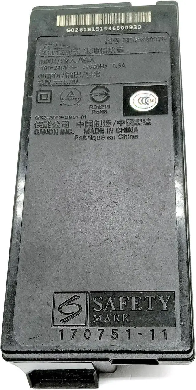 Alt view image 3 of 5 - Power Supply Adapter K30376 K30377 Fits Forcanon-G1000 G3810 G1810 G1800 G3010 G2810 G2000 G4810 G2010 G3800 G4800 G2800 G3000