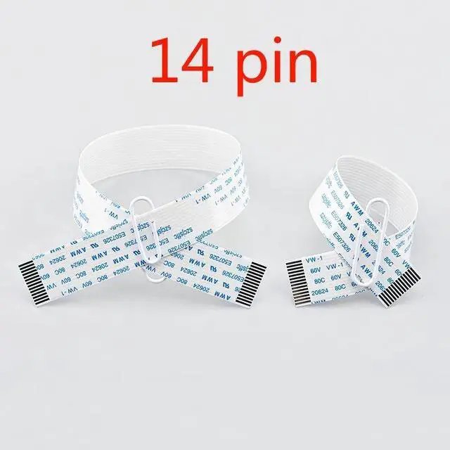 Main image of 10PCS Print head flat data cable 14Pin forepson-4720 i3200 EPS3200 Solvent UV flatbed printer printhead flat data cable 14Pin(30cm)