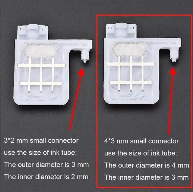 Main image of 50PCS DX4 DX5 Big Ink Damper Forepson-DX5 DX7 XP600 TX800 4720 I3200 Mutoh For Galaxy Xuli printer ink dumper filter(4x3mm)