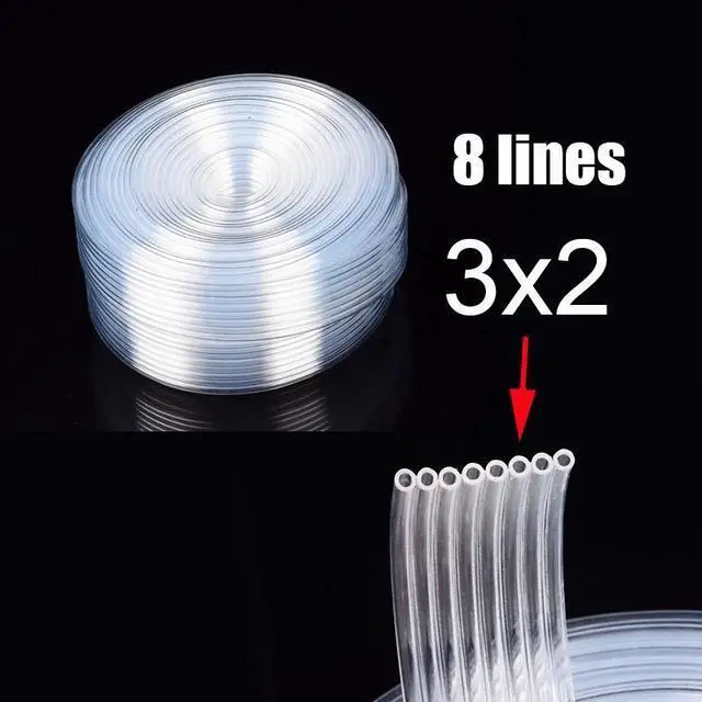 Main image of 10 Meter 8 Lines white Tube for eco-Solvent printer ink tube Ink Tube Forepson-Canonhp-Brother Inkjet Printer(3x2mm)