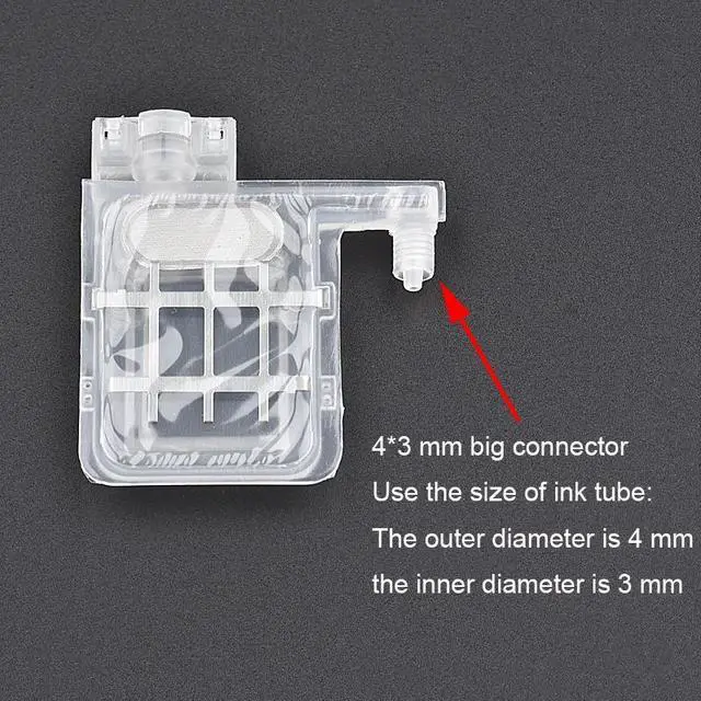 Alt view image 5 of 6 - 20PCS Transparent DX5 big ink damper forepson-DX4 DX5 XP600 TX800 print head Mutoh Galaxy Allwin Xuli printer ink dumper filter(4x3mm)