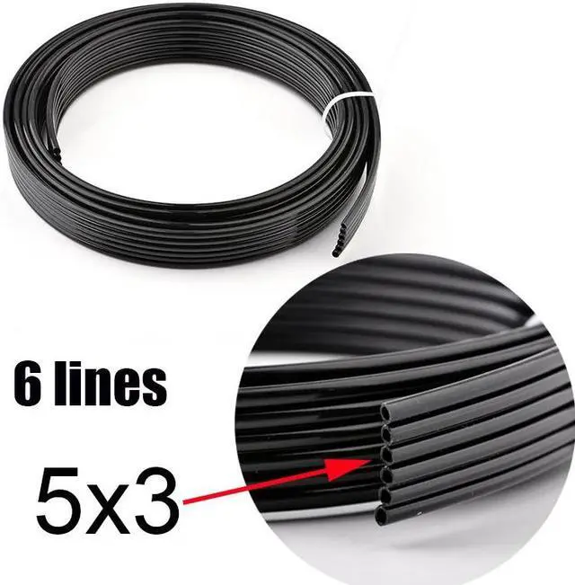 Main image of 1Meter Universal CISS UV ink tube 6line ways forepson-printhead pipe/Mimaki Mutoh Xuli Galaxy printer ink hose UV(5x3mm UV 6 lines)