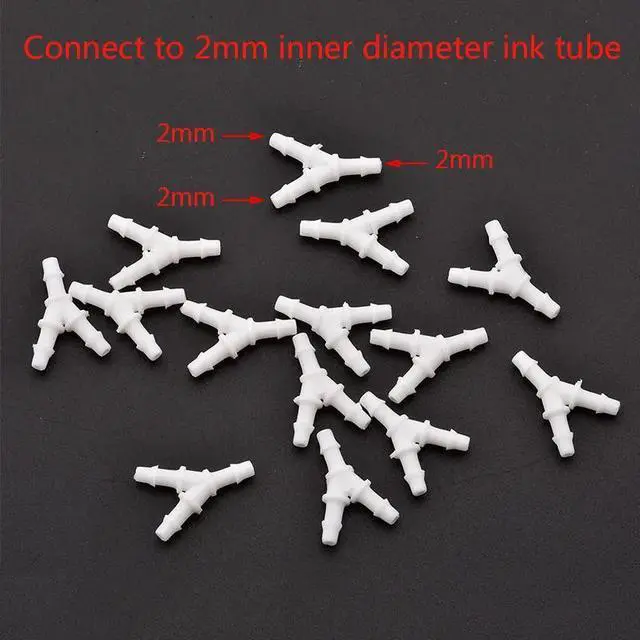 Main image of 20pcs Eco solvent Y Shape Ink Tube UV Connector for Large format Y Ink Tube white Connector printer machine(F)