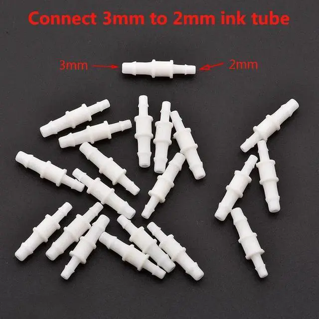 Main image of 20pcs Eco solvent Y Shape Ink Tube UV Connector for Large format Y Ink Tube white Connector printer machine(B)