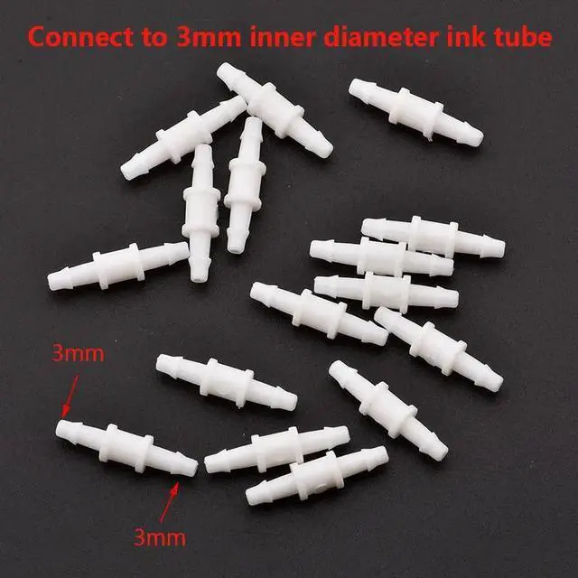Main image of 20pcs Eco solvent Y Shape Ink Tube Connector for Large format Y Ink Tube white Connector printer machine(1)