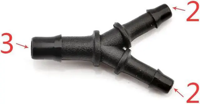 Main image of 20pcs Eco solvent Y Shape Ink Tube Connector for Large format Y Ink Tube white Connector printer machine(10)