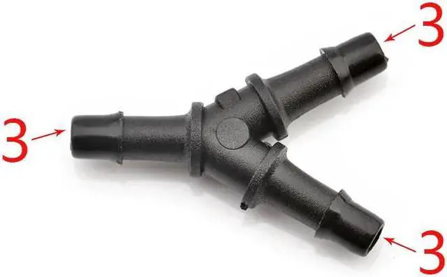 Main image of 20pcs Eco solvent Y Shape Ink Tube Connector for Large format Y Ink Tube white Connector printer machine(11)