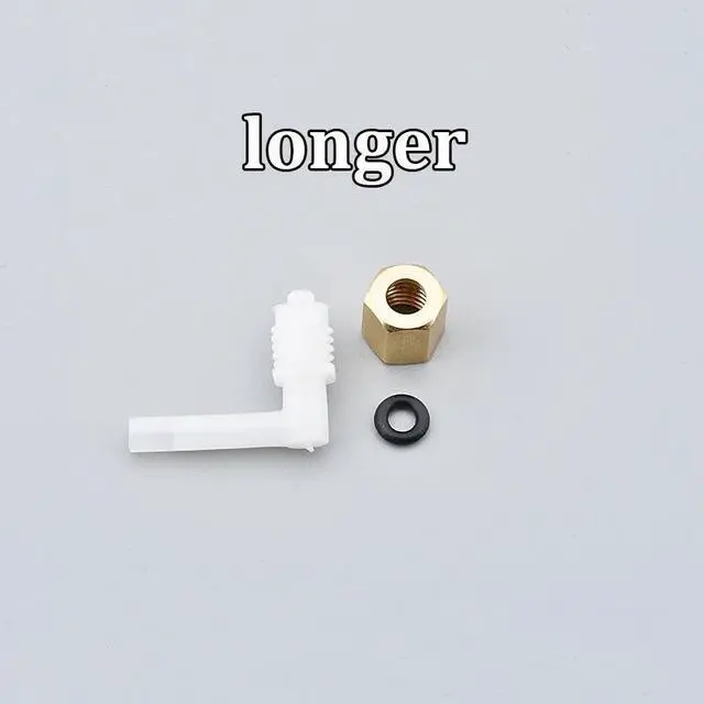 Main image of 4PCS digital printer DX5 ink damper connector forepson-4880 4800 4450 4400 L shape plastic ink tube fittings with copper nut(longer)