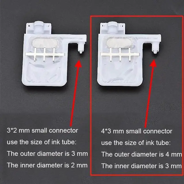 Main image of 50PCS DX5 Big Ink Damper Forepson-XP600 TX800 DX5 DX7 4720 I3200 Mutoh For Galaxy Xuli printer ink dumper filter(Damper 4x3mm)