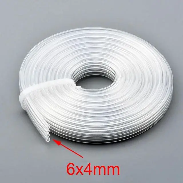 Main image of 4Meter 4 lines Forepson-dx4 dx5 dx7 printhead ink tube pipe formimaki-jv33 for Human Flora inkjet printer 6*4mm 4 lines hose(Clear 6x4 mm)