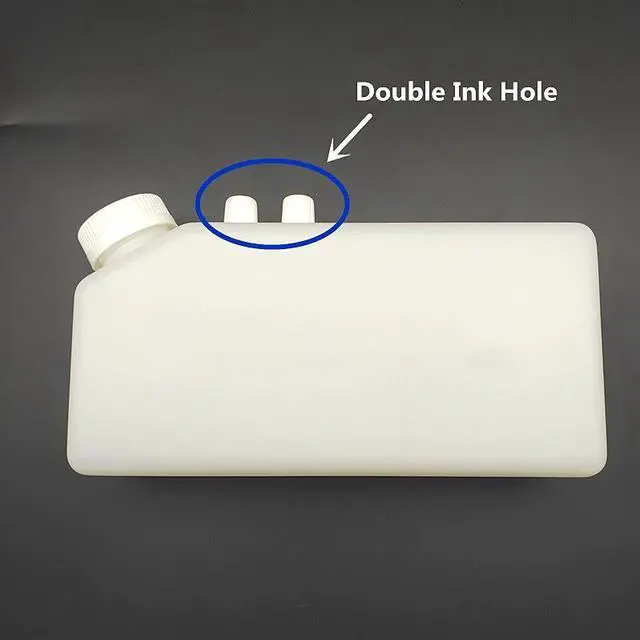Main image of 1PC ink cartridge 1200ml For Ink System for Allwin Xuli Human Eco solvent UV printer ink tank sub tank(Double Ink hole)