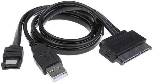 Main image of 2 in 1 Hard Disk Drive SATA 22Pin to eSATA Data USB Powered Cable Adapter 50cm Use for HDD 2.5" Driver Laptop Converter