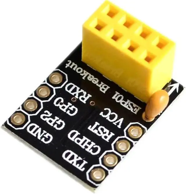 Alt view image 2 of 2 - 10pcs For ESP-01 Esp8266 ESP-01S Model Of The ESP8266 Serial Breadboard Adapter To WiFi Transceiver Module Breakout UART Module